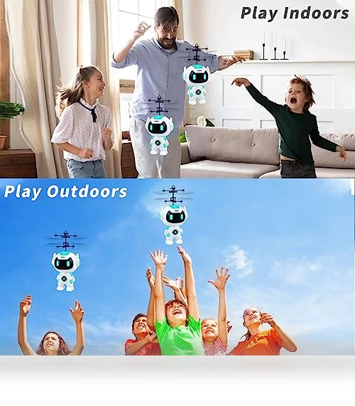 RC Flying Ball Drone for Kids - Remote Control Helicopter Toy — Interactive Figures & Robots, Ynybusi