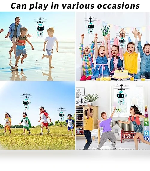 RC Flying Ball Drone for Kids - Remote Control Helicopter Toy — Interactive Figures & Robots, Ynybusi