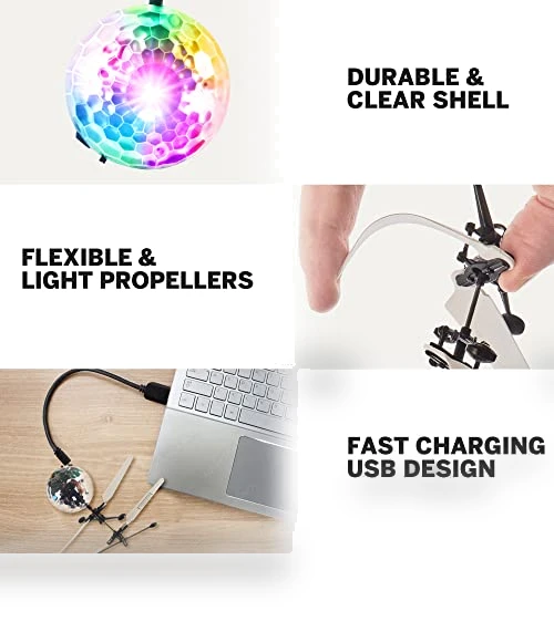Flying Orb Ball Toy Hand Operated Spinner Drones for Kids - Mini UFO Drone Toys with Remote — Drones & UAV Technology, Force1