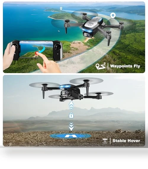 1080P FPV Foldable Drone with Camera for Beginners — Drones, Velcase