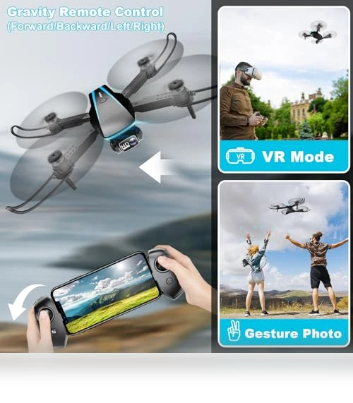 1080P HD Foldable Mini Drone with Camera for Kids and Adults — Drones, Oddire