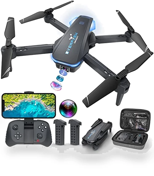 Foldable Drone with 1080P Camera, Voice Control, and Gesture Selfie — Drones, Hiturbo