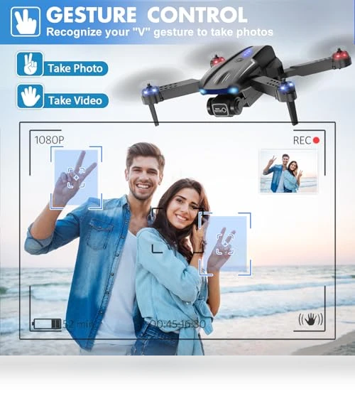 Foldable HD FPV Mini Drone with 1080P Camera — Drones & UAV Technology, Naseto