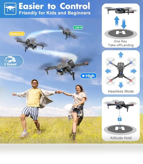 Foldable HD FPV Mini Drone with 1080P Camera — Drones & UAV Technology, Naseto