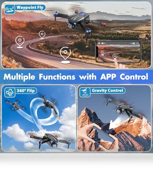 Foldable HD FPV Mini Drone with 1080P Camera — Drones & UAV Technology, Naseto