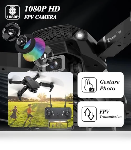 Foldable Mini Drone with 1080p Camera for Kids — Drones & UAV Technology, BeiyoQSZ
