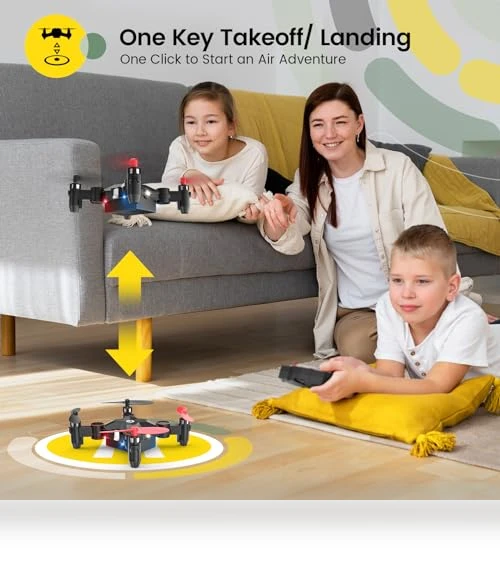 Foldable Mini Nano RC Drone with Altitude Hold and 3D Flips — Flying Toys, Holy Stone