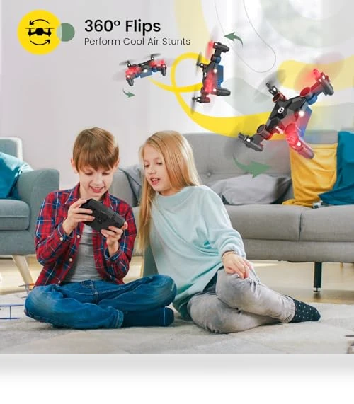 Foldable Mini Nano RC Drone with Altitude Hold and 3D Flips — Flying Toys, Holy Stone