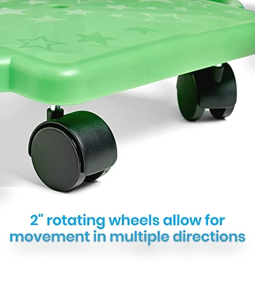 Green Indoor Scooter Board with Handles for Kids — Balance Bikes, hand2mind