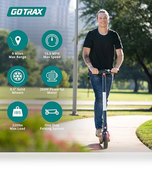 GXL V2 Electric Scooter with 8.5" Solid Tire, 250W Motor, Foldable Design — Push Scooters, Gotrax