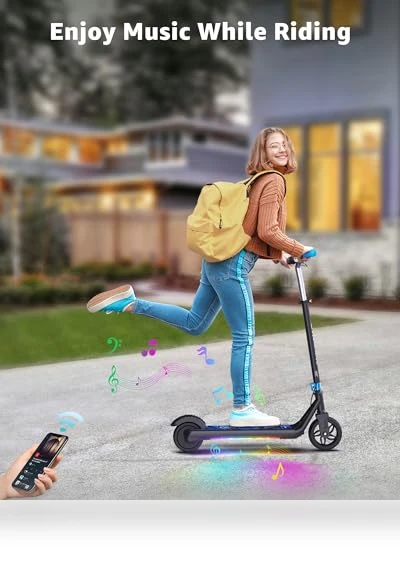 Electric Scooter for Kids with LED Display and Adjustable Speed — Electric Vehicles, Gyroor