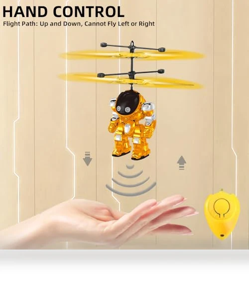 Hand Controlled Drone Toy with LED Light for Kids — Interactive Learning Devices, BYIUA