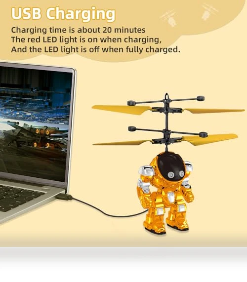 Hand Controlled Drone Toy with LED Light for Kids — Interactive Learning Devices, BYIUA