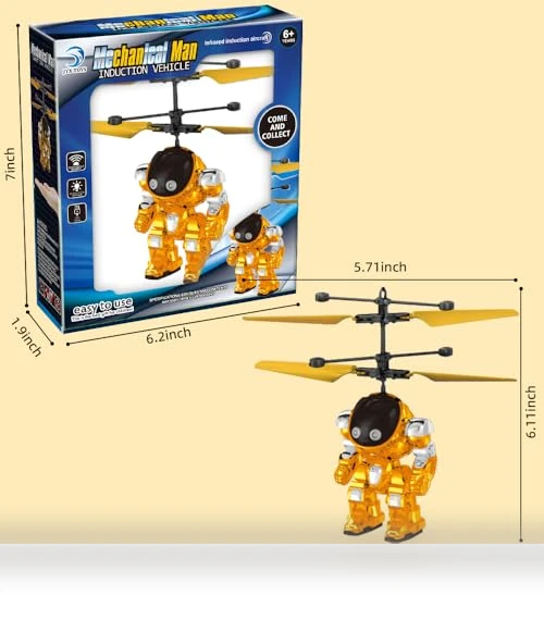 Hand Controlled Drone Toy with LED Light for Kids — Interactive Learning Devices, BYIUA