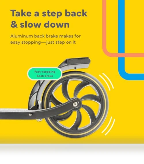 Adjustable Kick Scooter with Large Wheels for Kids, Teens & Adults — Push Scooters, Lascoota