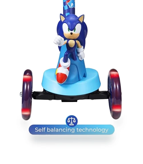 3 Wheeled Self-Balancing Kick Scooter for Kids with Light Up Wheels — Balance Bikes, Voyager