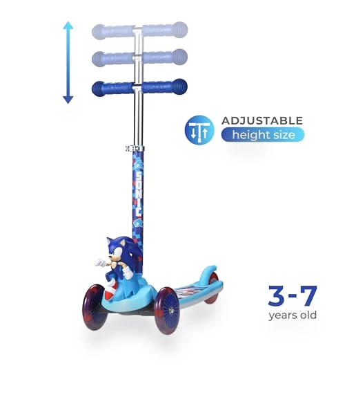 3 Wheeled Self-Balancing Kick Scooter for Kids with Light Up Wheels — Balance Bikes, Voyager