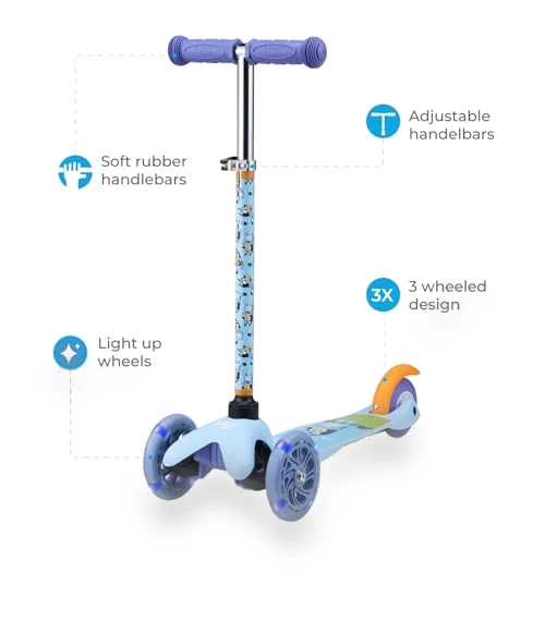 Self Balancing Kick Scooter with Light Up Wheels for Kids — Balance Bikes, Voyager