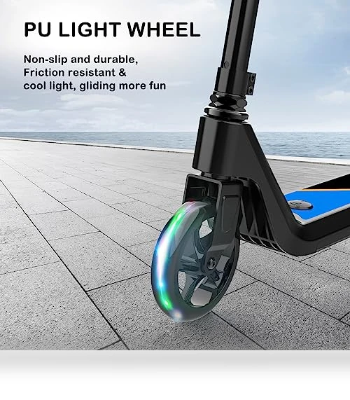 Electric Scooter for Kids with Adjustable Speed and Height — Balance Bikes, LINGTENG