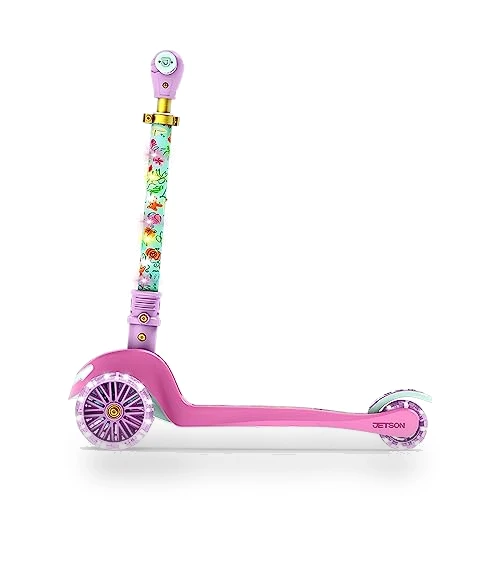 Character Kids Kick Scooter with LED Lights and Light-Up Wheels — Push Scooters, Jetson