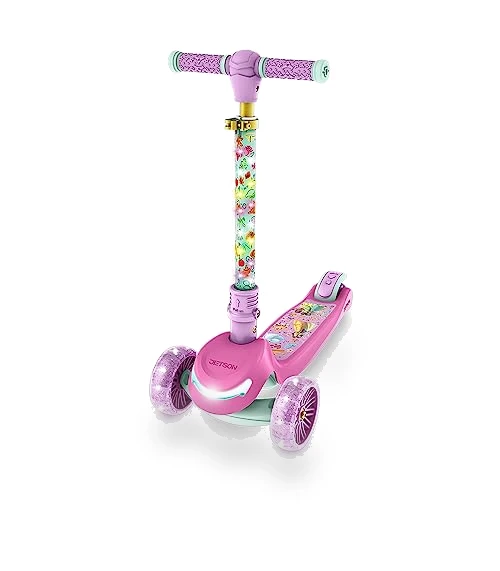 Character Kids Kick Scooter with LED Lights and Light-Up Wheels — Push Scooters, Jetson