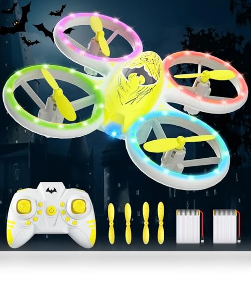 Easy to Use RC Quadcopter for Kids with Altitude Hold and LED Lights — Flying Toys, CYLION