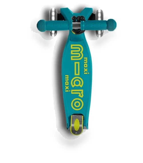 Maxi Deluxe Foldable LED Scooter for Kids with Light-Up Wheels — Push Scooters, Micro