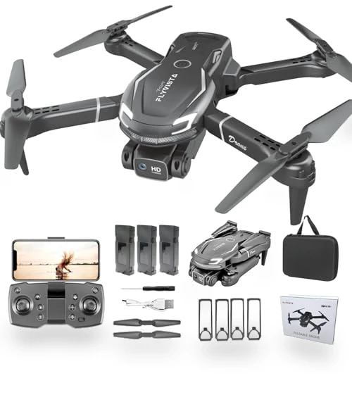 Mini Drone with Camera, 1080P FPV, 3 Batteries, Remote Control — Drones, FLYVISTA