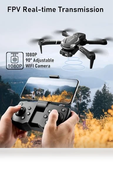 Mini Drone with Camera, 1080P FPV, 3 Batteries, Remote Control — Drones, FLYVISTA