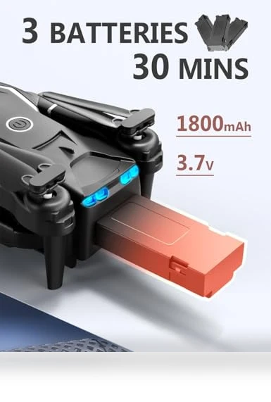 Mini Drone with Camera, 1080P FPV, 3 Batteries, Remote Control — Drones, FLYVISTA