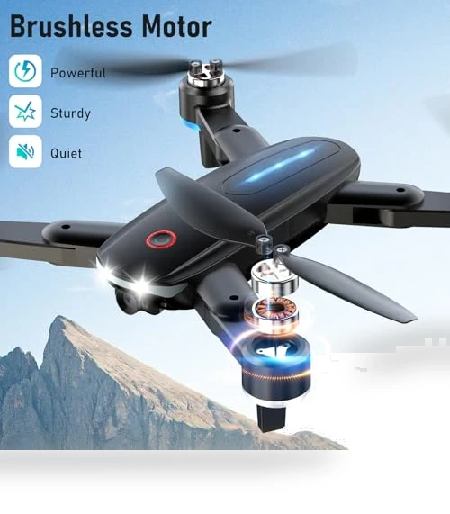 Mini Drone with 1080P HD FPV Camera, Brushless Motor, Foldable Design — Drones, ALTITACO