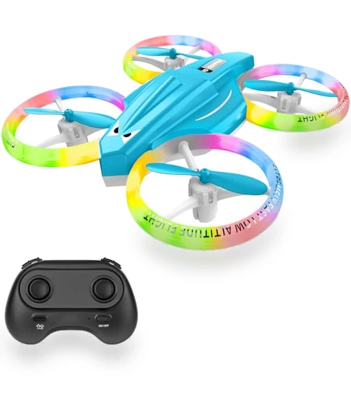 Mini Drone with LED Lights for Kids and Beginners — Flying Toys, Lisoco