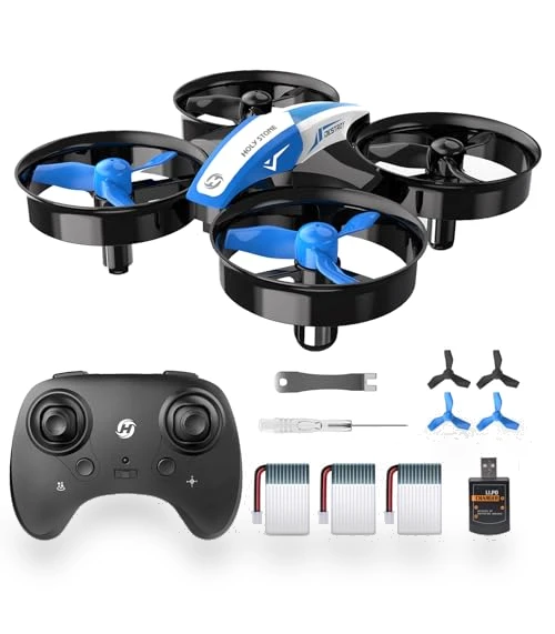 Mini Drone for Kids and Beginners with Auto Hovering, 3D Flips, and 3 Batteries — Flying Toys, Holy Stone