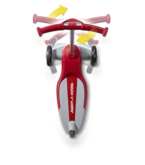 3 Wheel Scooter for Kids and Toddlers, Red Kick Scooter — Baby Walkers, Radio Flyer