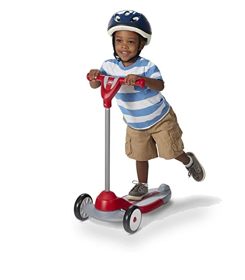 3 Wheel Scooter for Kids and Toddlers, Red Kick Scooter — Baby Walkers, Radio Flyer