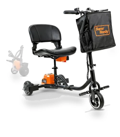 Foldable 3-Wheel Mobility Scooter for Adults - 13 Mile Range, Airline Travel Friendly — Mobility Scooters, SuperHandy