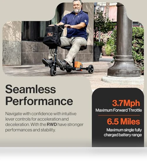 Foldable 3-Wheel Mobility Scooter for Adults - 13 Mile Range, Airline Travel Friendly — Mobility Scooters, SuperHandy