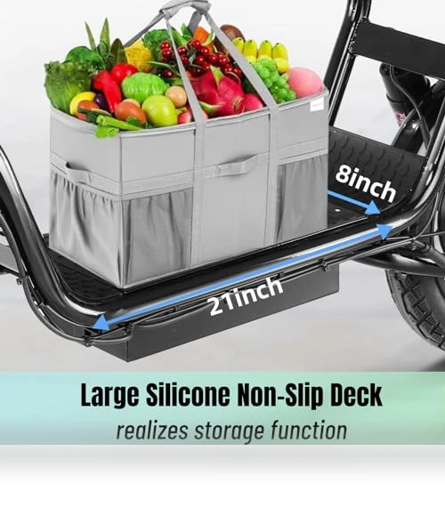 Peak 1200W Electric Scooter with Seat, 30Miles Range, 20MPH Top Speed, Foldable — Electric Self-Balancing Scooters, Caroma