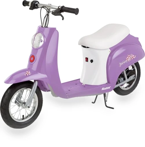 Miniature Euro-Style Electric Scooter with Seat and Lights — Electric Vehicles, Razor