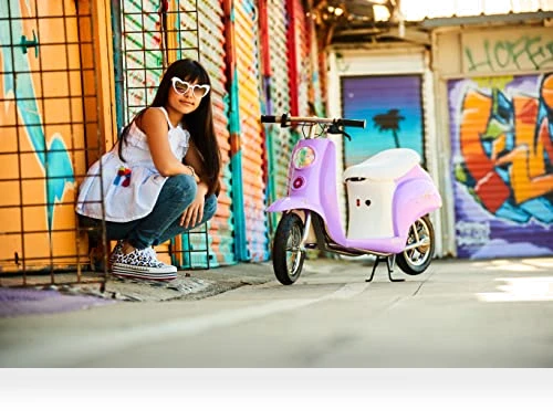 Miniature Euro-Style Electric Scooter with Seat and Lights — Electric Vehicles, Razor