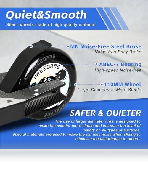 Pro Scooter Stunt Scooter Complete Trick Scooter for Kids, Teens, Adults — Stunt Scooters, FREEDARE