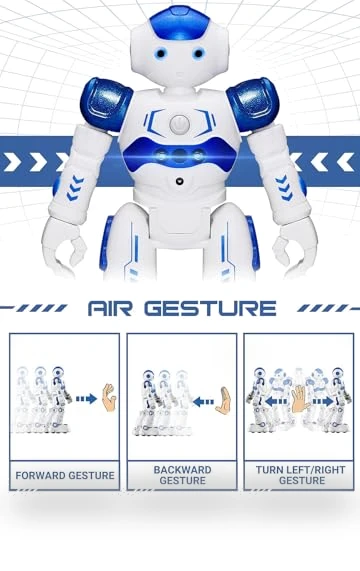 Gesture & Sensing Programmable Remote Control Smart Robot Toy for Kids — Interactive Figures & Robots, KingsDragon