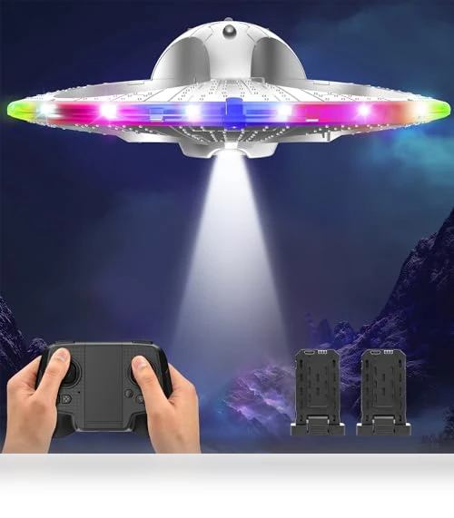 Foam Drone RC UFO for Kids and Beginners with Auto Hovering and Lights — Drones & UAV Technology, HOLYFUN
