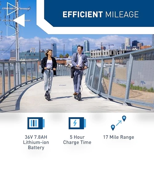 Electric Scooter with 500W Motor, 10" Solid Tires, 25-40.4 Miles Range — Electric Vehicles, Hiboy