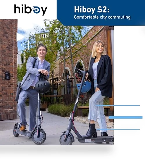 Electric Scooter with 500W Motor, 10" Solid Tires, 25-40.4 Miles Range — Electric Vehicles, Hiboy