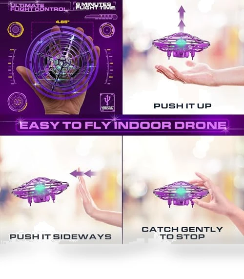 Scoot Skeet Mini Drone Electronic Shooting Game Set — Interactive Figures & Robots, Force1