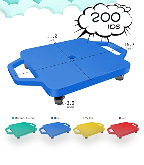 Kids Sports Scooter Board with 360-Degree Wheels and Handles — Kids' Bikes, tujol
