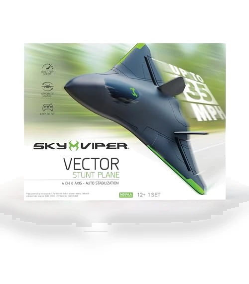 Vector Stunt Plane with Auto Flight Stabilization — Flying Toys, Skyrocket Toys