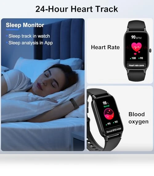 1.57" Smartwatch with Bluetooth Calls, 110+ Sport Modes, Heart Rate Monitor — Smartwatches, Dyurwa