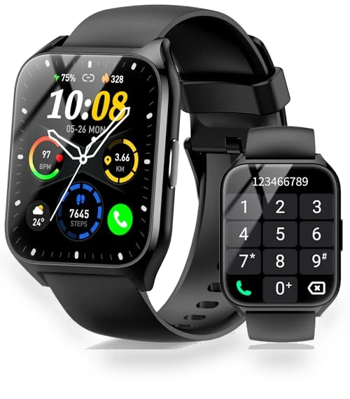 1.85" Smartwatch with Bluetooth Call, Fitness Tracker, Heart Rate Monitor — Smartwatches, DUSONLAP